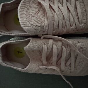 Girls Knit Lace-Up Sneakers